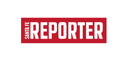 Santa Fe Reporter logo: red rectangle with bold white text reading 'SANTA FE REPORTER'.