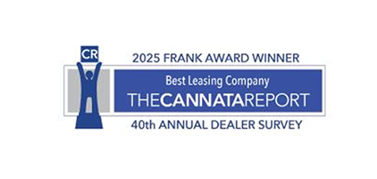 2025 Frank Award Winner badge: Best Leasing Company, The Cannata Report, 40th Annual Dealer Survey.